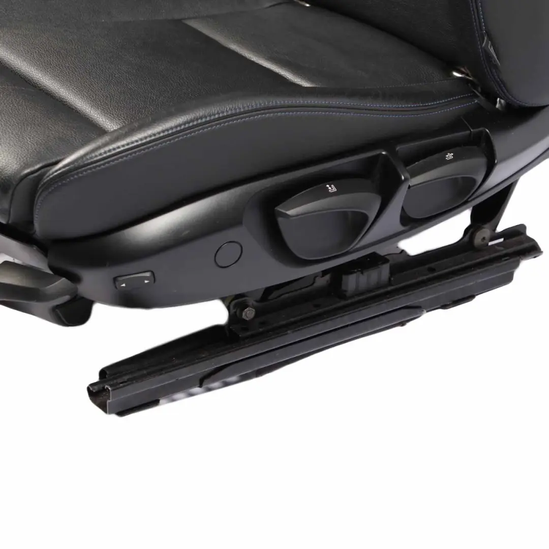 Leather Seats BMW E88 M Sport Black Boston Blue Thread Seat Door Cards to with Part number 8053972 Leather Seats BMW E88 M Sport Black Boston Blue Thread Seat Door Cards - SKU 8053972-1 - Part number 8053972