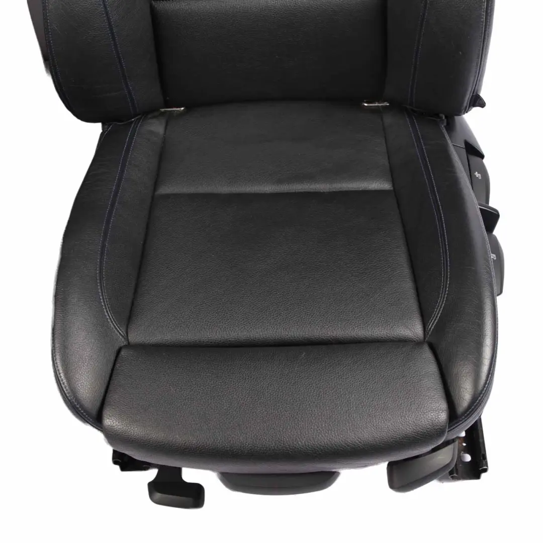 Leather Seats BMW E88 M Sport Black Boston Blue Thread Seat Door Cards to with Part number 8053972 Leather Seats BMW E88 M Sport Black Boston Blue Thread Seat Door Cards - SKU 8053972-1 - Part number 8053972