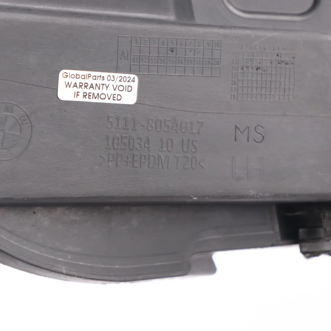 Bracket BMW X5 F15 M Sport Front Bumper Left N/S Mount Bracket to with Part number 8054017 Bracket BMW X5 F15 M Sport Front Bumper Left N/S Mount Bracket - SKU 8054017 - Part number 8054017