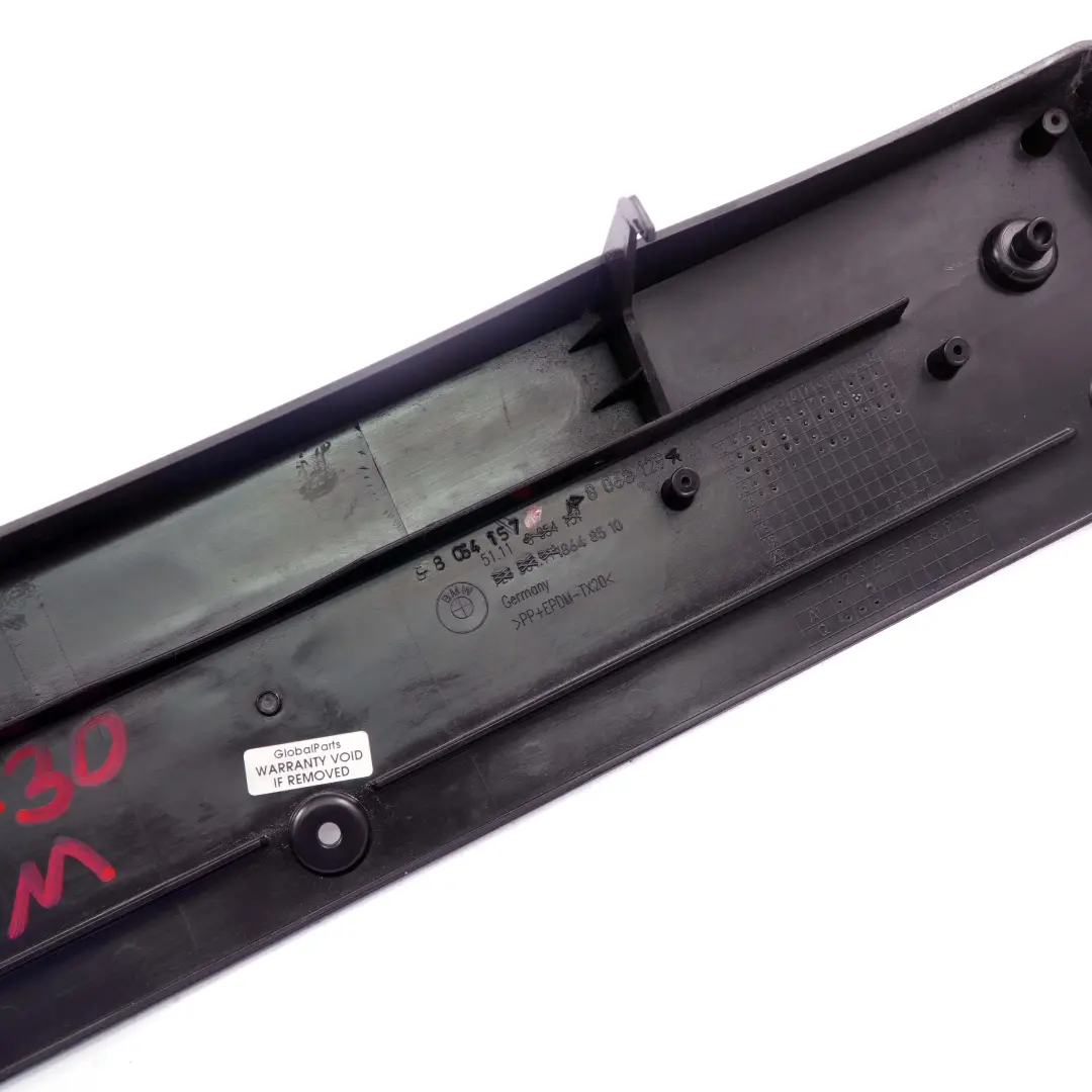 BMW 3 F30 F31 M Sport Front Bumper Licence Plate Base Mounting Panel - SKU 8054157 - Part number 8054157