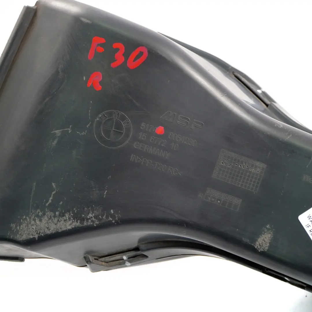 Deportivo Conducto Ventilación Delantero Freno Derecho para BMW F30 F31 M con número de pieza 8054230 BMW F30 F31 M Deportivo Conducto Ventilación Delantero Freno Derecho - SKU 8054230 - Número de pieza 8054230