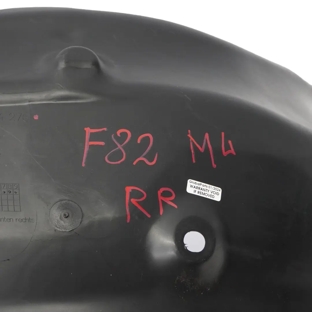 Tapa Paso De Rueda Carcasa Splash Trasera Derecha para BMW F82 F83 M4 con número de pieza 8054276 BMW F82 F83 M4 Tapa Paso De Rueda Carcasa Splash Trasera Derecha - SKU 8054276 - Número de pieza 8054276