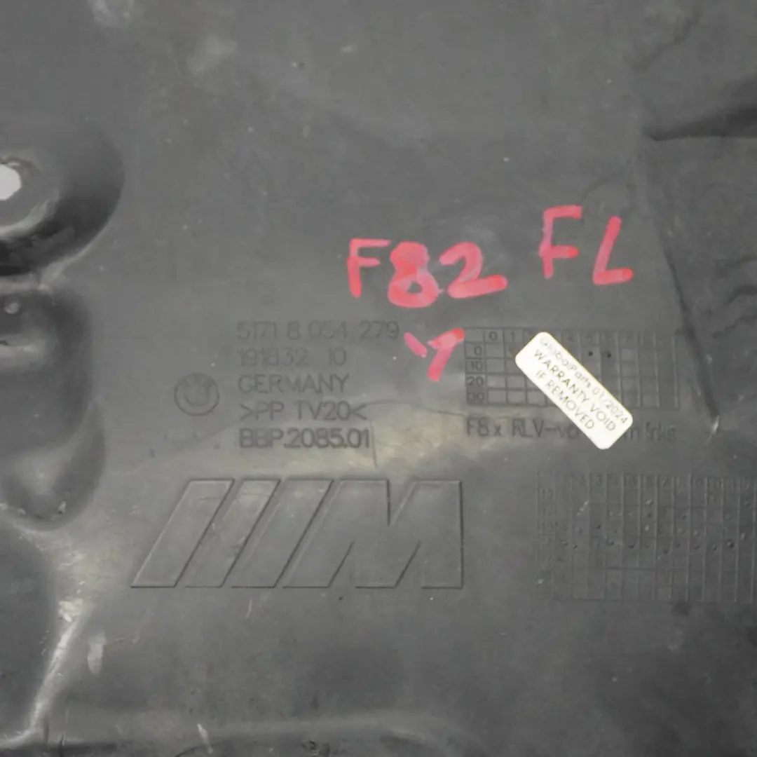 Tapa Paso de Rueda Sección Delantera Izquierda para BMW F80 M3 F82 F83 M4 con número de pieza 8054279 BMW F80 M3 F82 F83 M4 Tapa Paso de Rueda Sección Delantera Izquierda - SKU 8054279-1 - Número de pieza 8054279