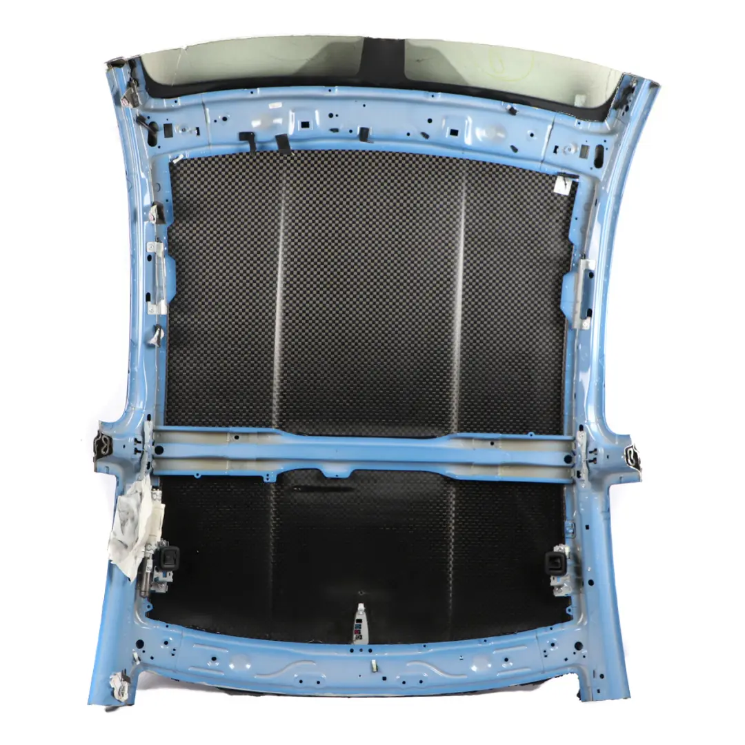 Carbon Fibre Roof Outer Skin Panel Misano Blue Metallic - C1D to BMW F82 M4 Coupe with Part number 8054360 BMW F82 M4 Coupe Carbon Fibre Roof Outer Skin Panel Misano Blue Metallic - C1D - SKU 8054360 - Part number 8054360