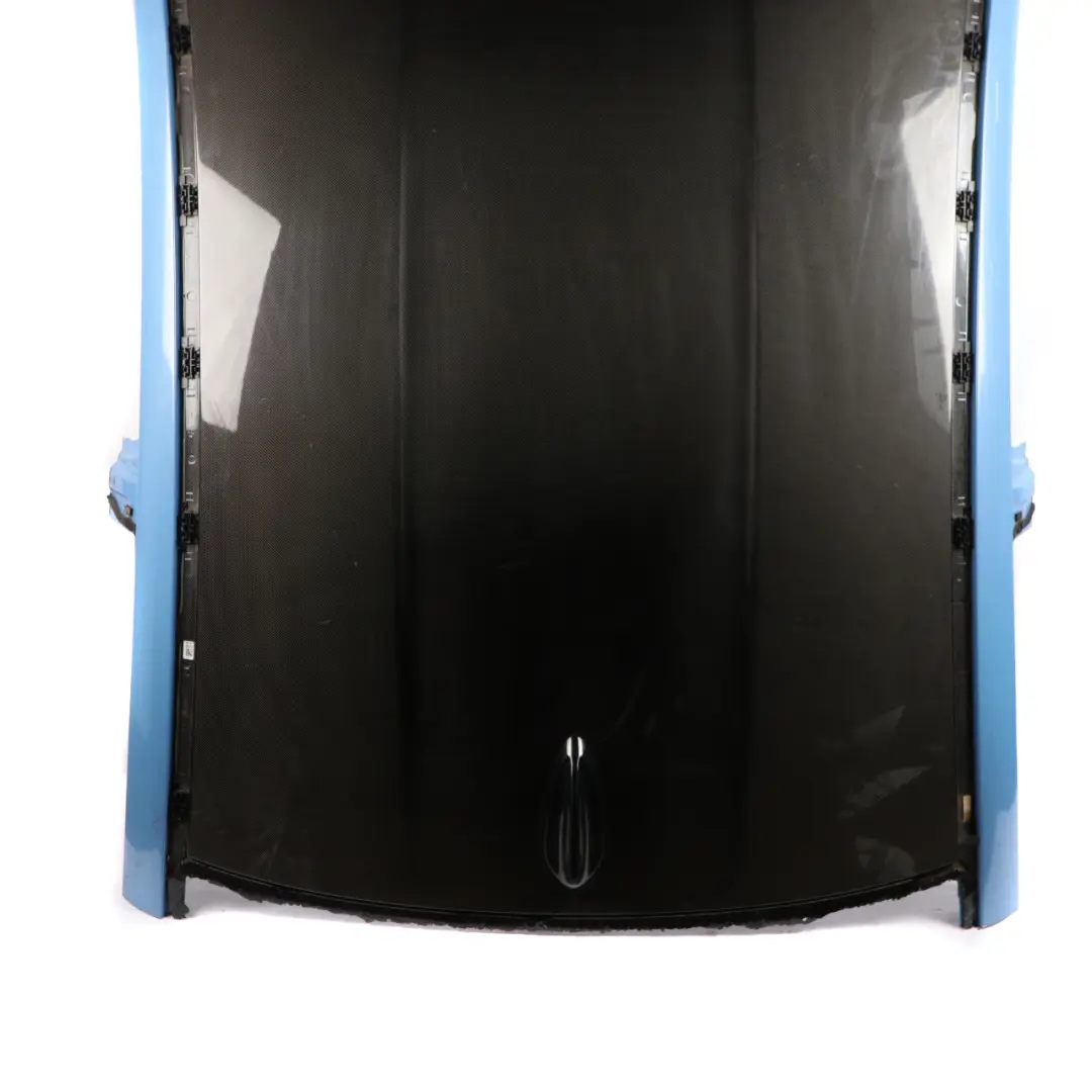 Carbon Fibre Roof Outer Skin Panel Misano Blue Metallic - C1D to BMW F82 M4 Coupe with Part number 8054360 BMW F82 M4 Coupe Carbon Fibre Roof Outer Skin Panel Misano Blue Metallic - C1D - SKU 8054360 - Part number 8054360