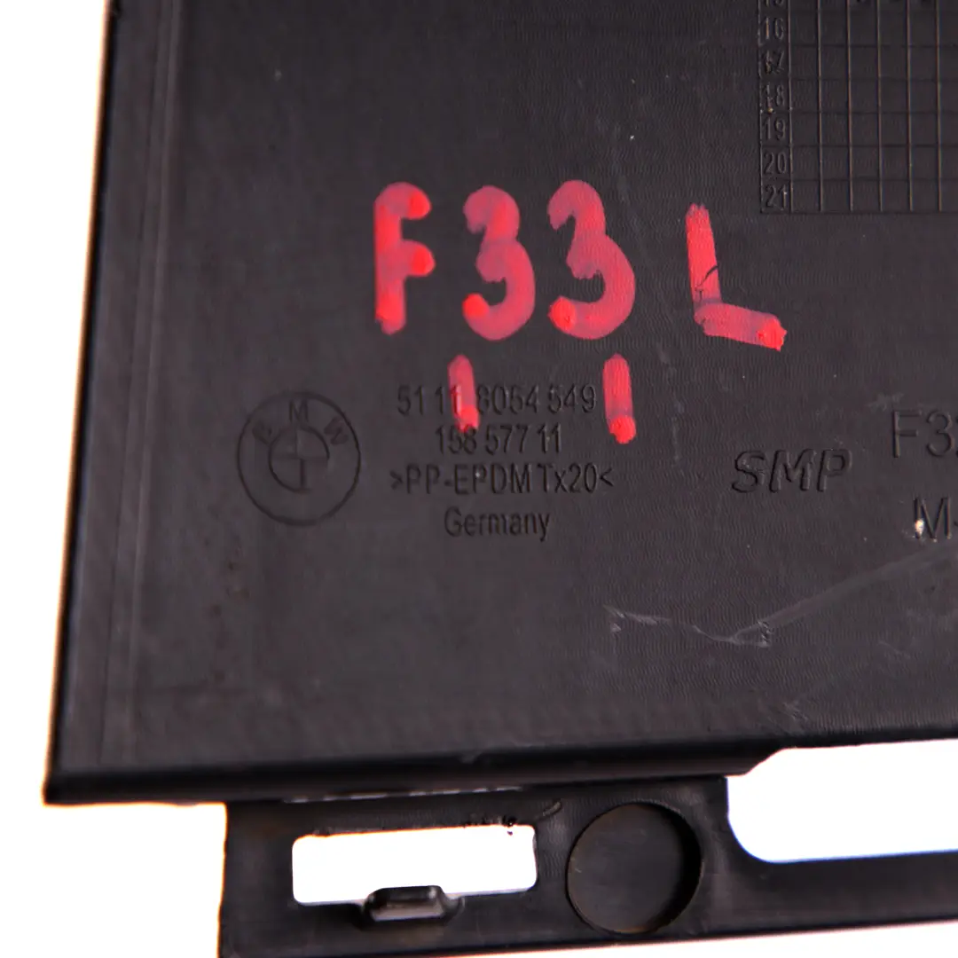 griglia anteriore laterale griglia paraurti sinistra per BMW 4 F32 F33 LCI con numero di parte 8054549 BMW 4 F32 F33 LCI griglia anteriore laterale griglia paraurti sinistra - SKU 8054549 - Numero di parte 8054549