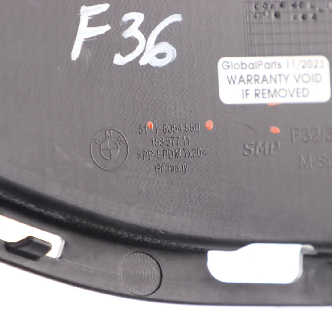 MSport Parachoques Delantero rejilla Cubierta Derecha Trim Panel para BMW F36 con número de pieza 8054550 BMW F36 MSport Parachoques Delantero rejilla Cubierta Derecha Trim Panel - SKU 8054550 - Número de pieza 8054550