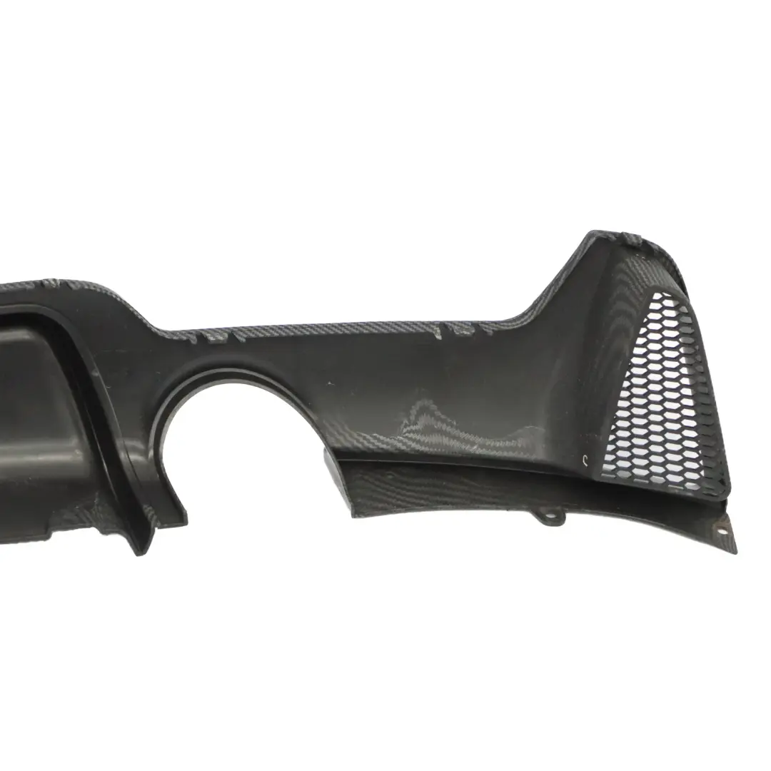 BMW F32 F33 M Sport Rear Bumper Bottom Trim Panel Diffuser Carbon - SKU 805456401 - Part number 8054564