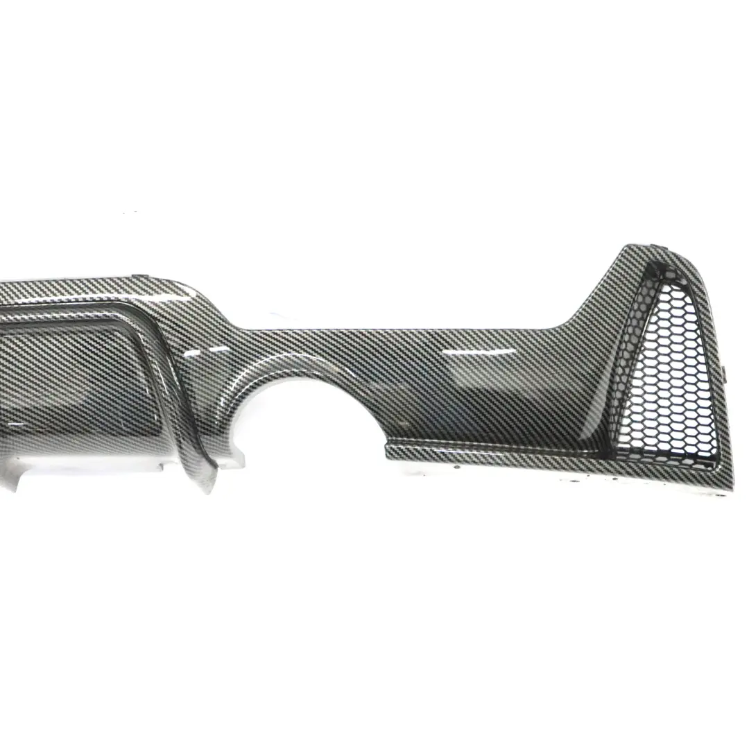 BMW F32 F33 M Sport Rear Bumper Bottom Trim Panel Diffuser Carbon - SKU 805456401 - Part number 8054564