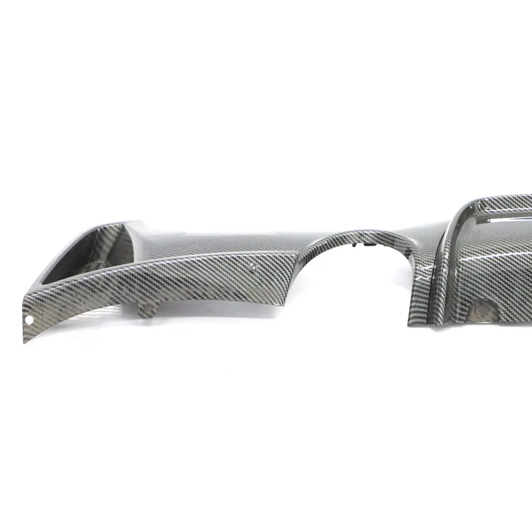 BMW F32 F33 M Sport Rear Bumper Bottom Trim Panel Diffuser Carbon - SKU 805456401 - Part number 8054564