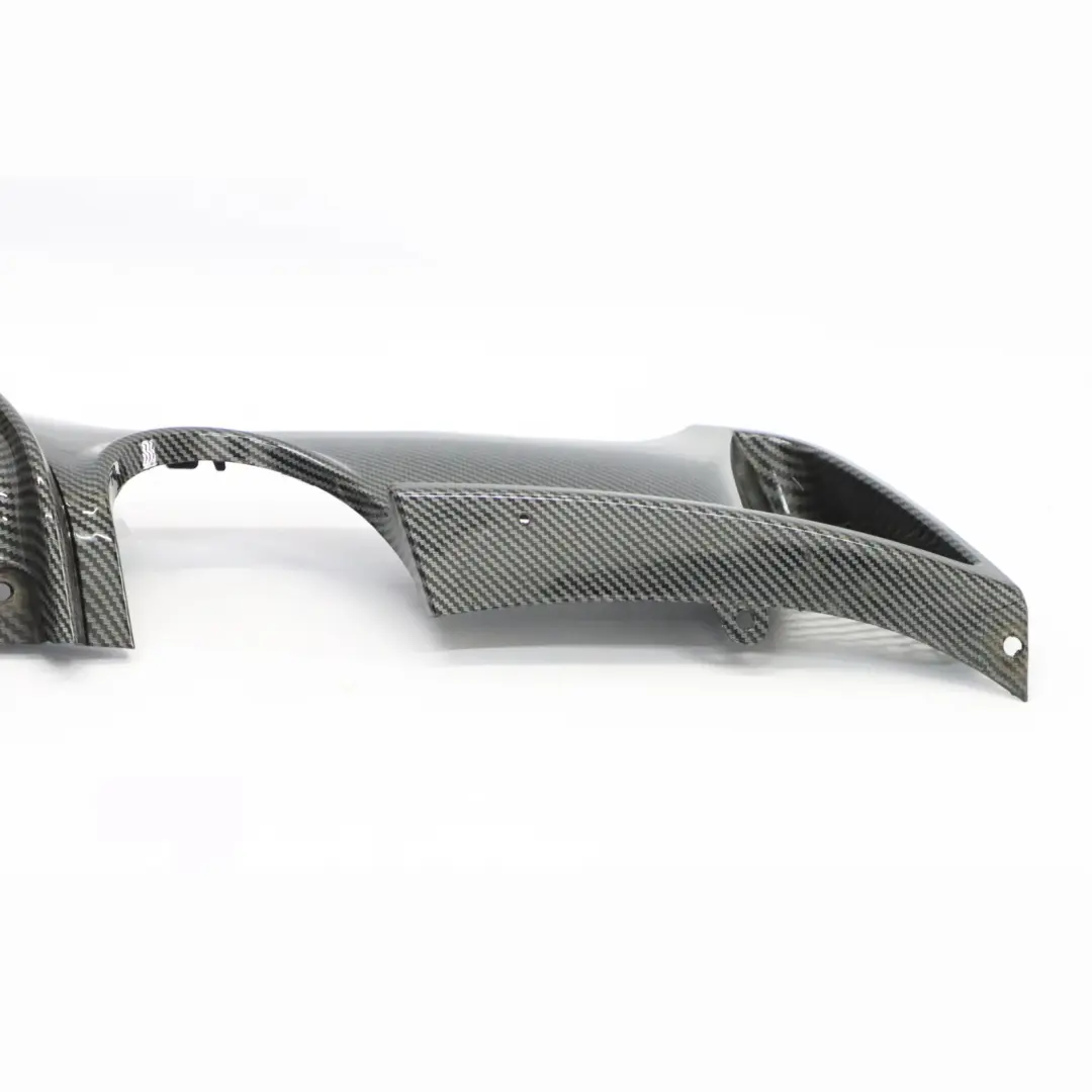 BMW F32 F33 M Sport Rear Bumper Bottom Trim Panel Diffuser Carbon - SKU 805456401 - Part number 8054564