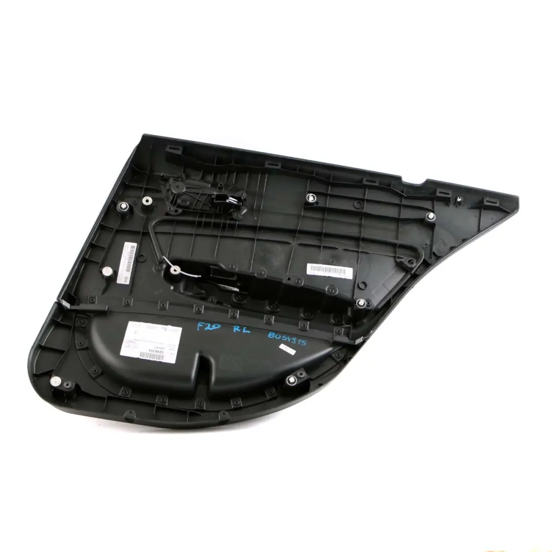 Left N/S Door Lining Card Cloth Fabric Hexagon Alcantara to BMW 1 F20 Rear with Part number 8054917 BMW 1 F20 Rear Left N/S Door Lining Card Cloth Fabric Hexagon Alcantara - SKU 8054917 - Part number 8054917