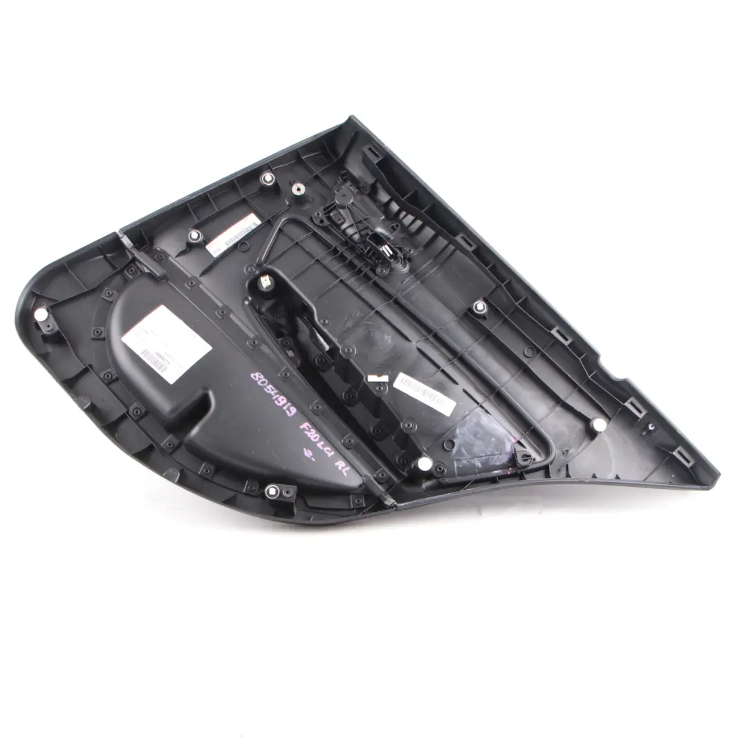 Scheda Porta Posteriore Sinistra Fodera Panno Tesuto Alcantara Antracite per BMW F20 con numero di parte 8054919 BMW F20 Scheda Porta Posteriore Sinistra Fodera Panno Tesuto Alcantara Antracite - SKU 8054919 - Numero di parte 8054919