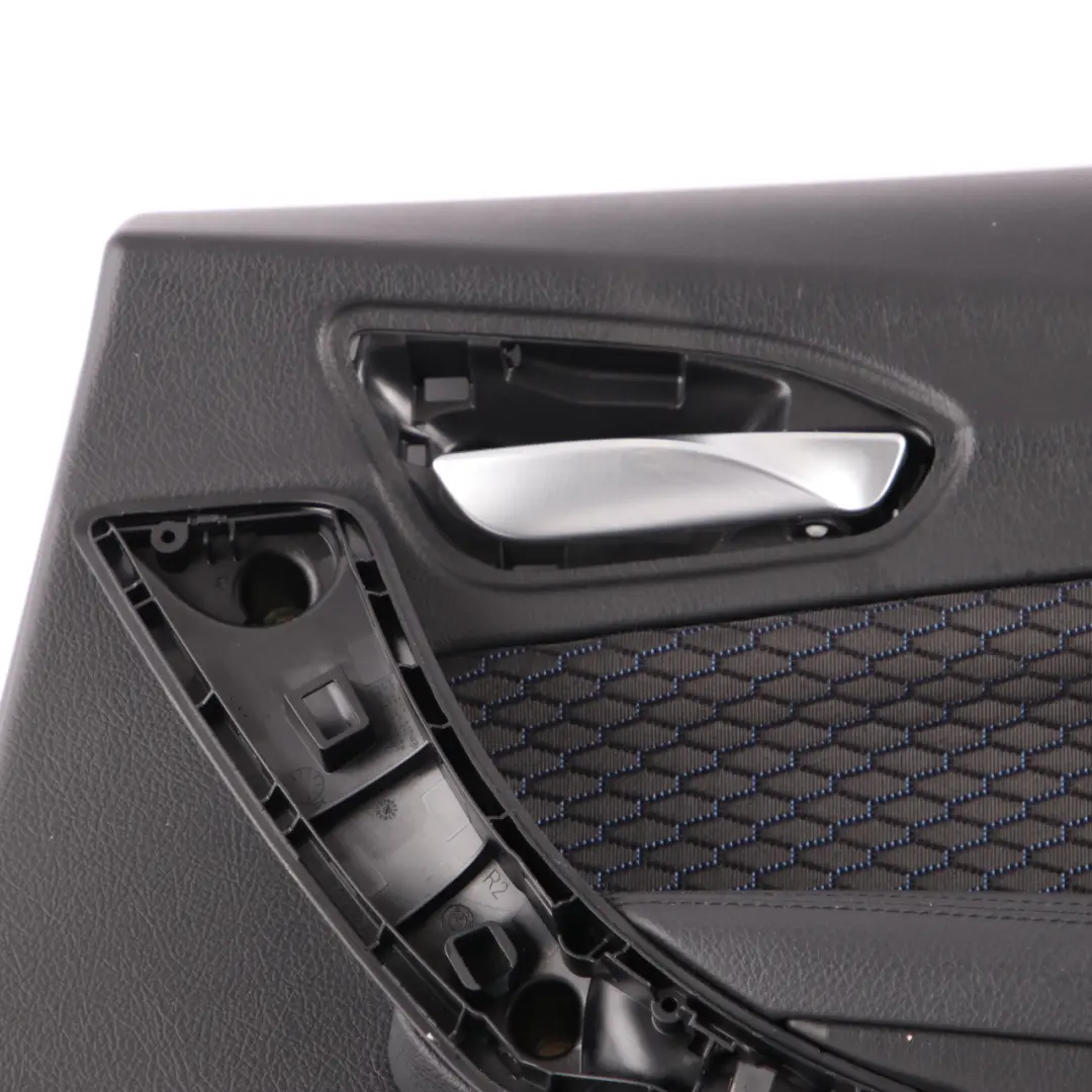 Door Card Trim Rear Right O/S Lining Cloth Fabric Alcantara Anthracite to BMW F20 with Part number 8054920 BMW F20 Door Card Trim Rear Right O/S Lining Cloth Fabric Alcantara Anthracite - SKU 8054920 - Part number 8054920