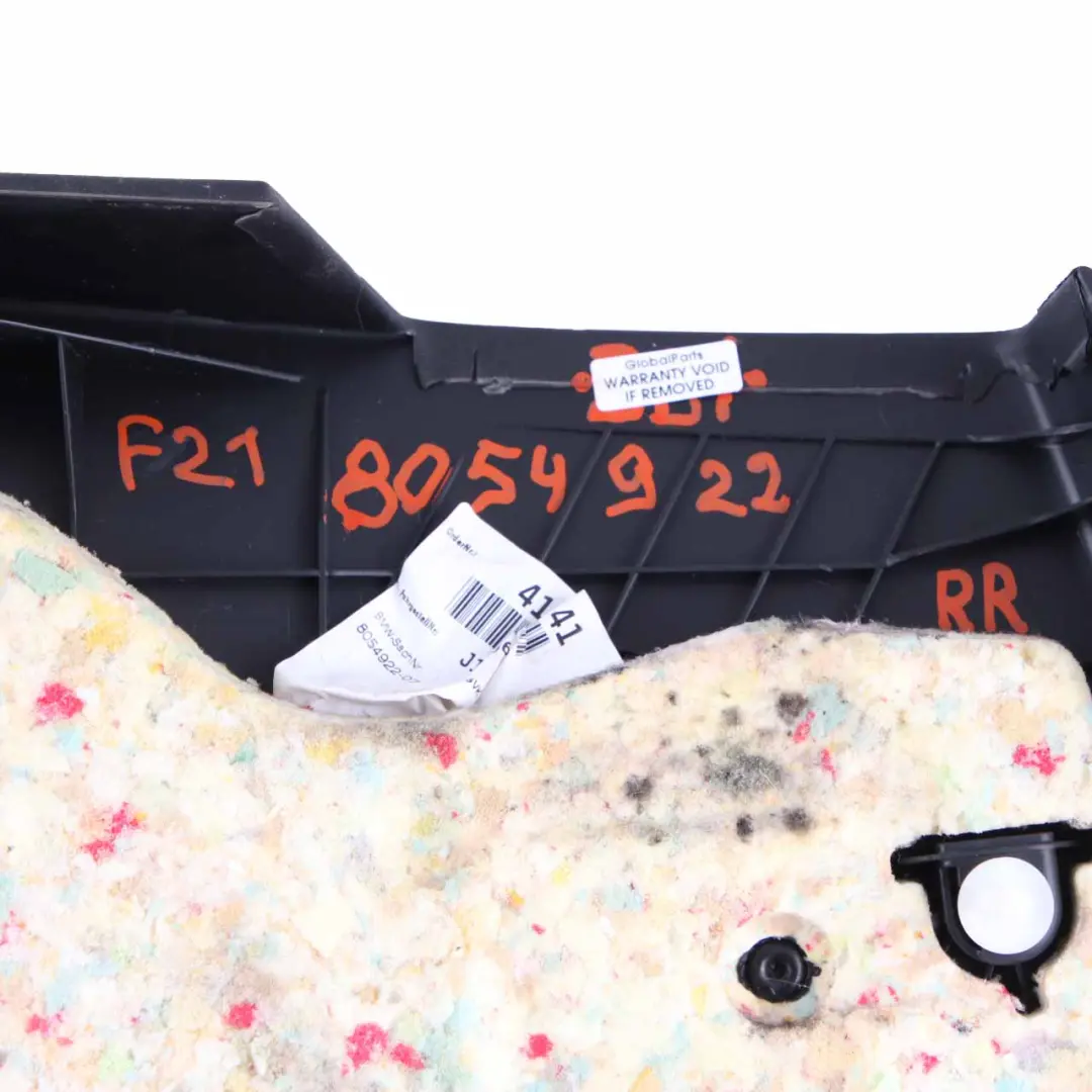 Seitenverkleidung hinten rechts Verkleidung Stoff Stoff Alcantara für BMW F21 mit Teilenummer 8054922 BMW F21 Seitenverkleidung hinten rechts Verkleidung Stoff Stoff Alcantara - SKU 8054922 - Teilenummer 8054922