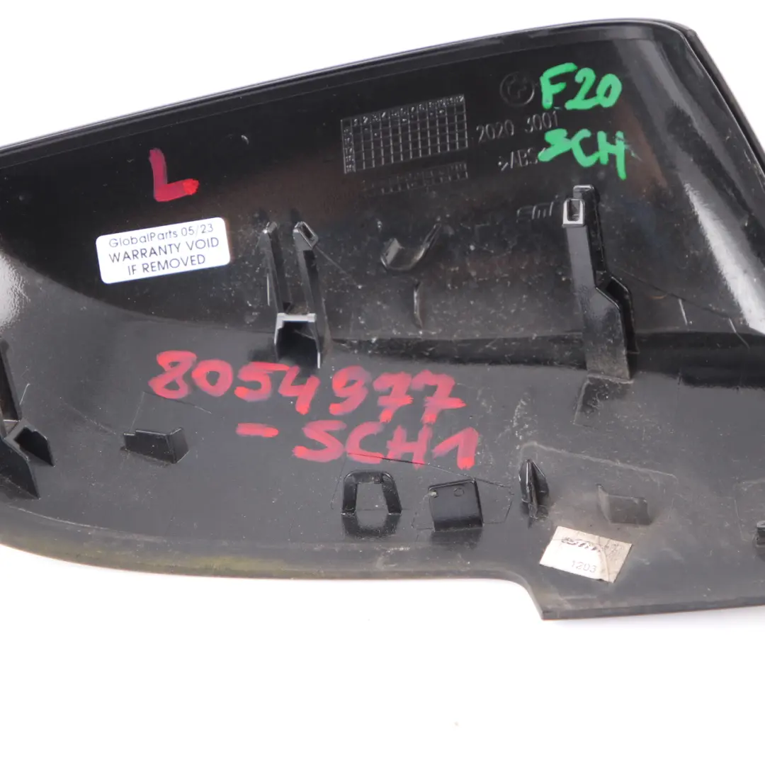 Wing Mirror Cover BMW F20 F21 Cap Casing Left N/S Schwarz 2 - 668 to with Part number 8054977 Wing Mirror Cover BMW F20 F21 Cap Casing Left N/S Schwarz 2 - 668 - SKU 8054977-SCH1 - Part number 8054977