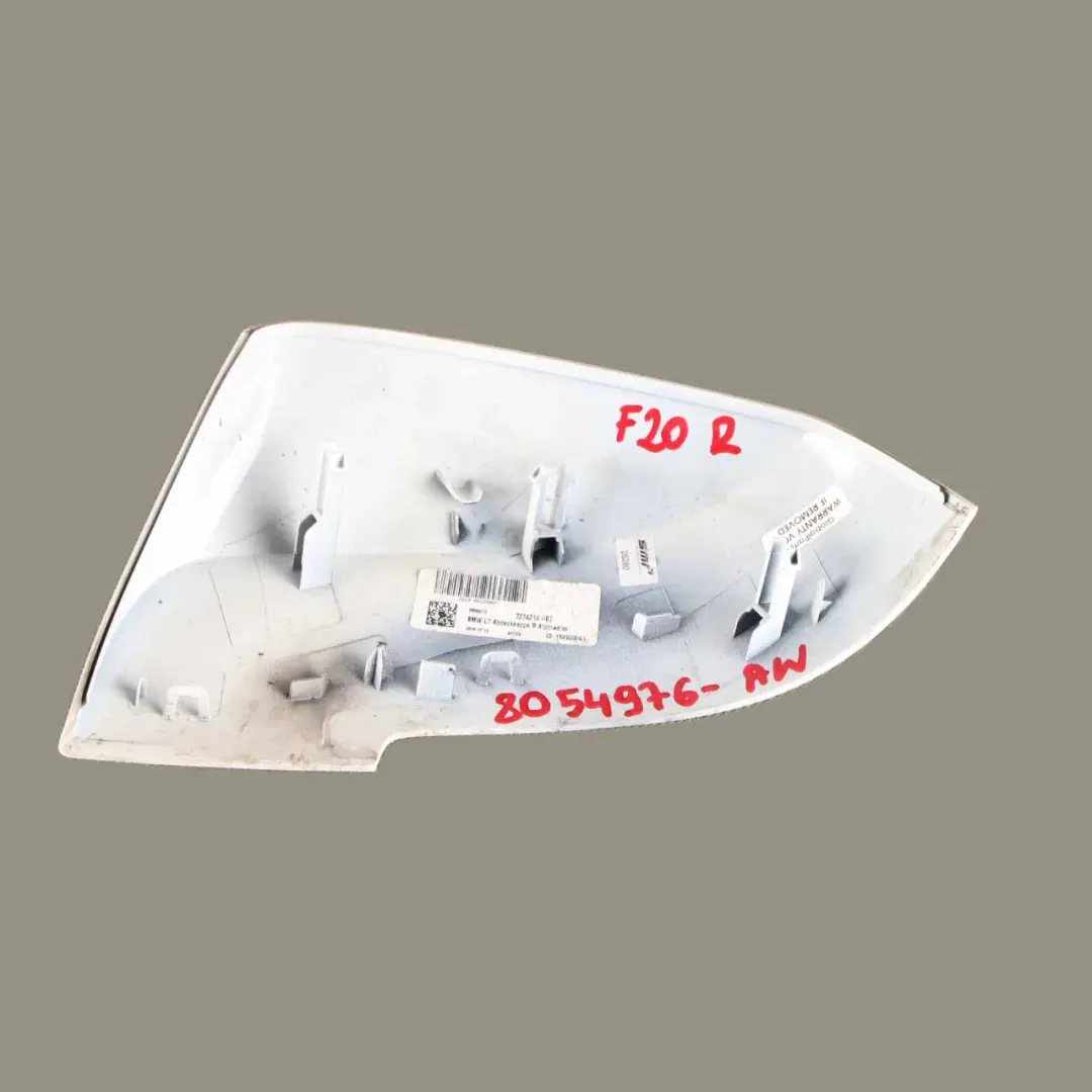 Wing Mirror Cover Cap Casing Right O/S Alpinweiss Alpine White 300 to BMW F20 F21 with Part number 8054978 BMW F20 F21 Wing Mirror Cover Cap Casing Right O/S Alpinweiss Alpine White 300 - SKU 8054978-AW - Part number 8054978