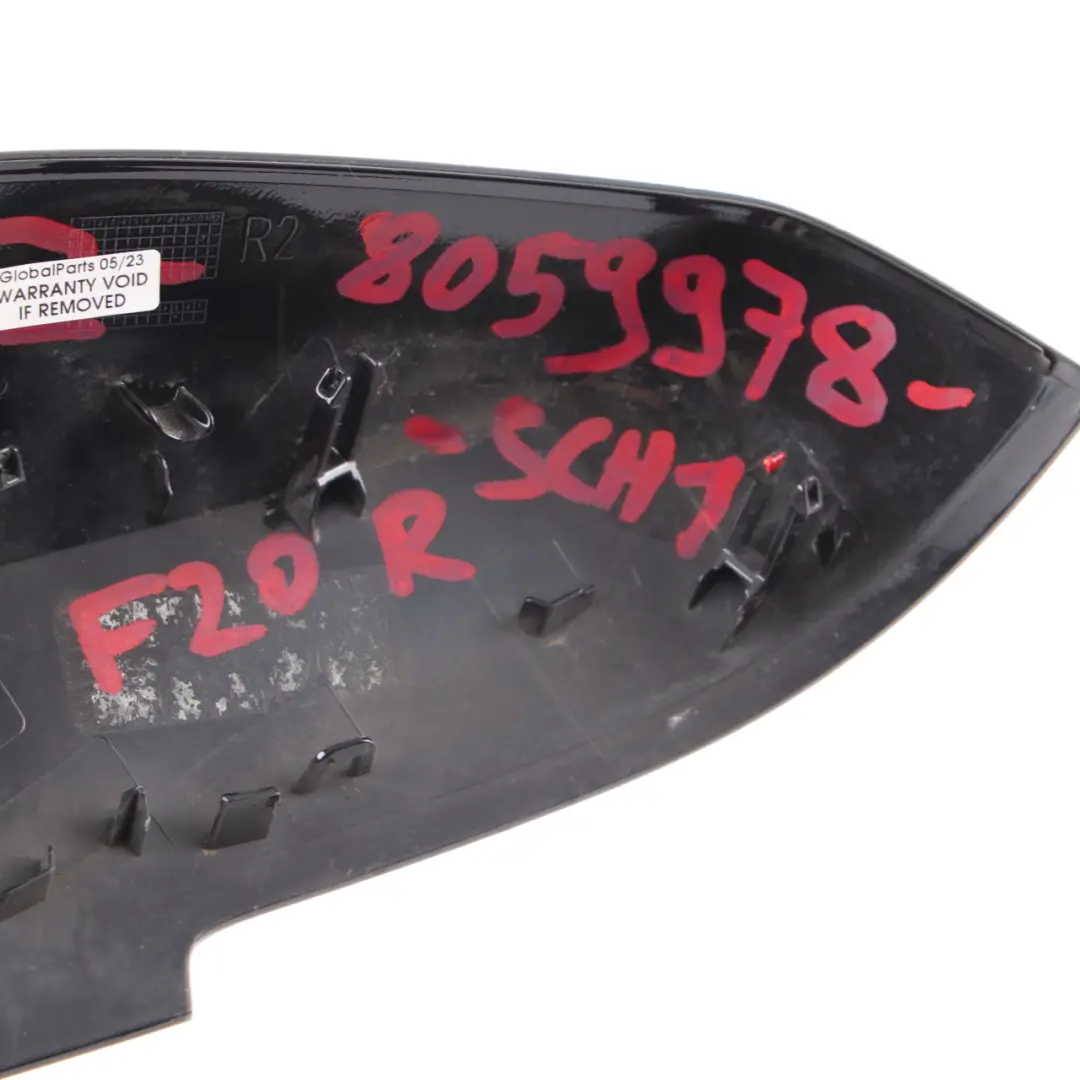  Wing Mirror Cover BMW F20 F21 Cap Casing Right O/S Schwarz 2 Black - 668 - SKU 8054978-SCH1 - Part number 8054978