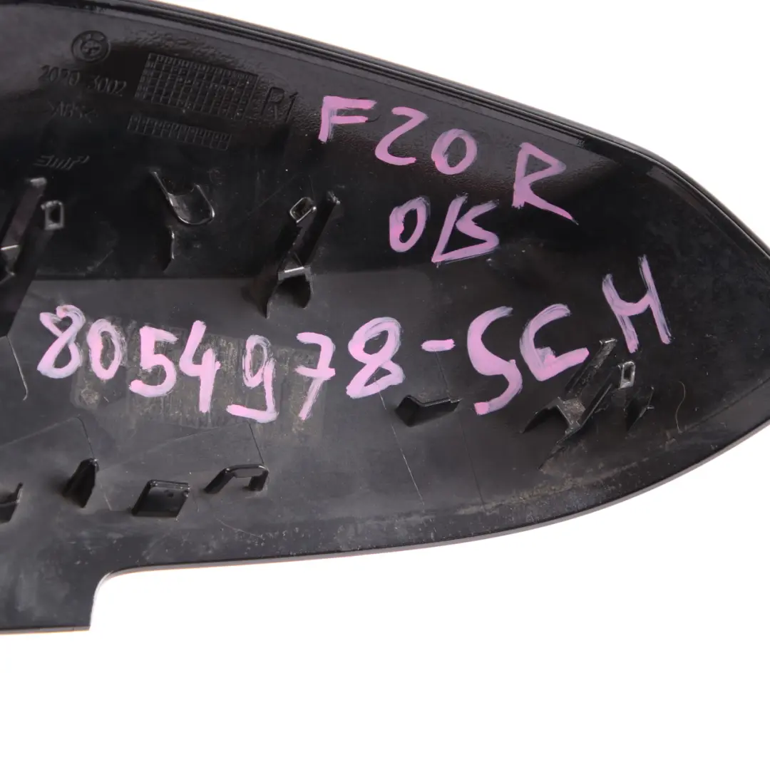 Wing Mirror Cover Cap Casing Right O/S Schwarz 2 Black 668 to BMW F20 F21 with Part number 8054978 BMW F20 F21 Wing Mirror Cover Cap Casing Right O/S Schwarz 2 Black 668 - SKU 8054978-SCH - Part number 8054978