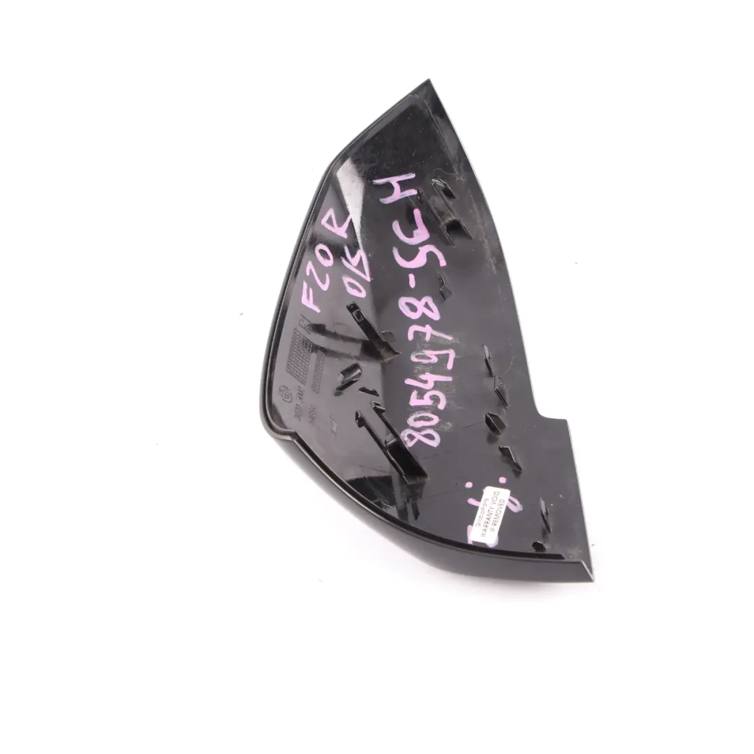 Wing Mirror Cover Cap Casing Right O/S Schwarz 2 Black 668 to BMW F20 F21 with Part number 8054978 BMW F20 F21 Wing Mirror Cover Cap Casing Right O/S Schwarz 2 Black 668 - SKU 8054978-SCH - Part number 8054978