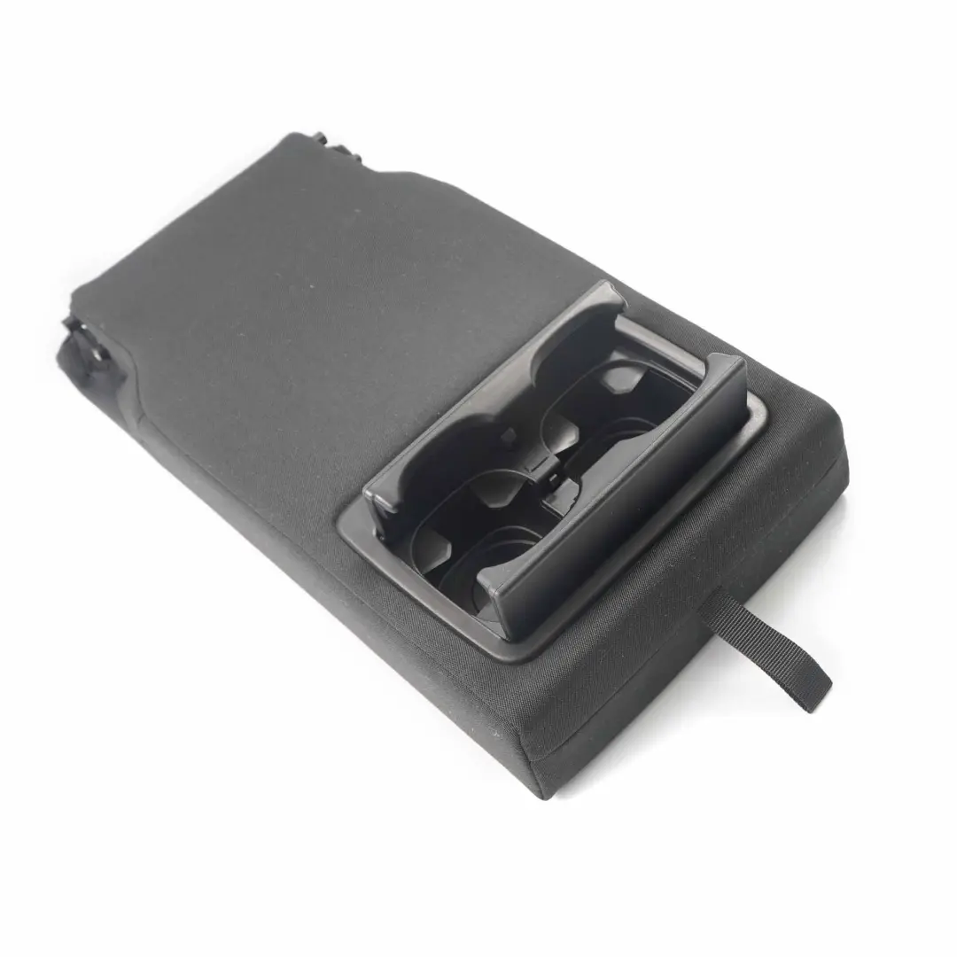 Armrest BMW F20 F30 F31 Seat Arm Rest Cup Holder Cloth Fabric Anthracite to Rear with Part number 8055003 Rear Armrest BMW F20 F30 F31 Seat Arm Rest Cup Holder Cloth Fabric Anthracite - SKU 8055003 - Part number 8055003