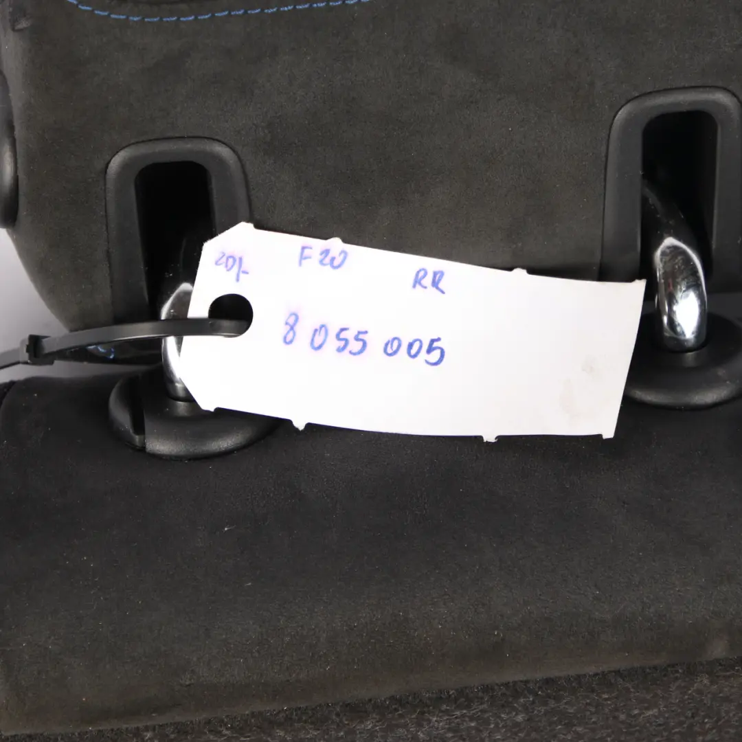 Asiento Trasero Derecho Funda Respaldo Tela Alcantara para BMW F20 F21 con número de pieza 8055005 BMW F20 F21 Asiento Trasero Derecho Funda Respaldo Tela Alcantara - SKU 8055005 - Número de pieza 8055005