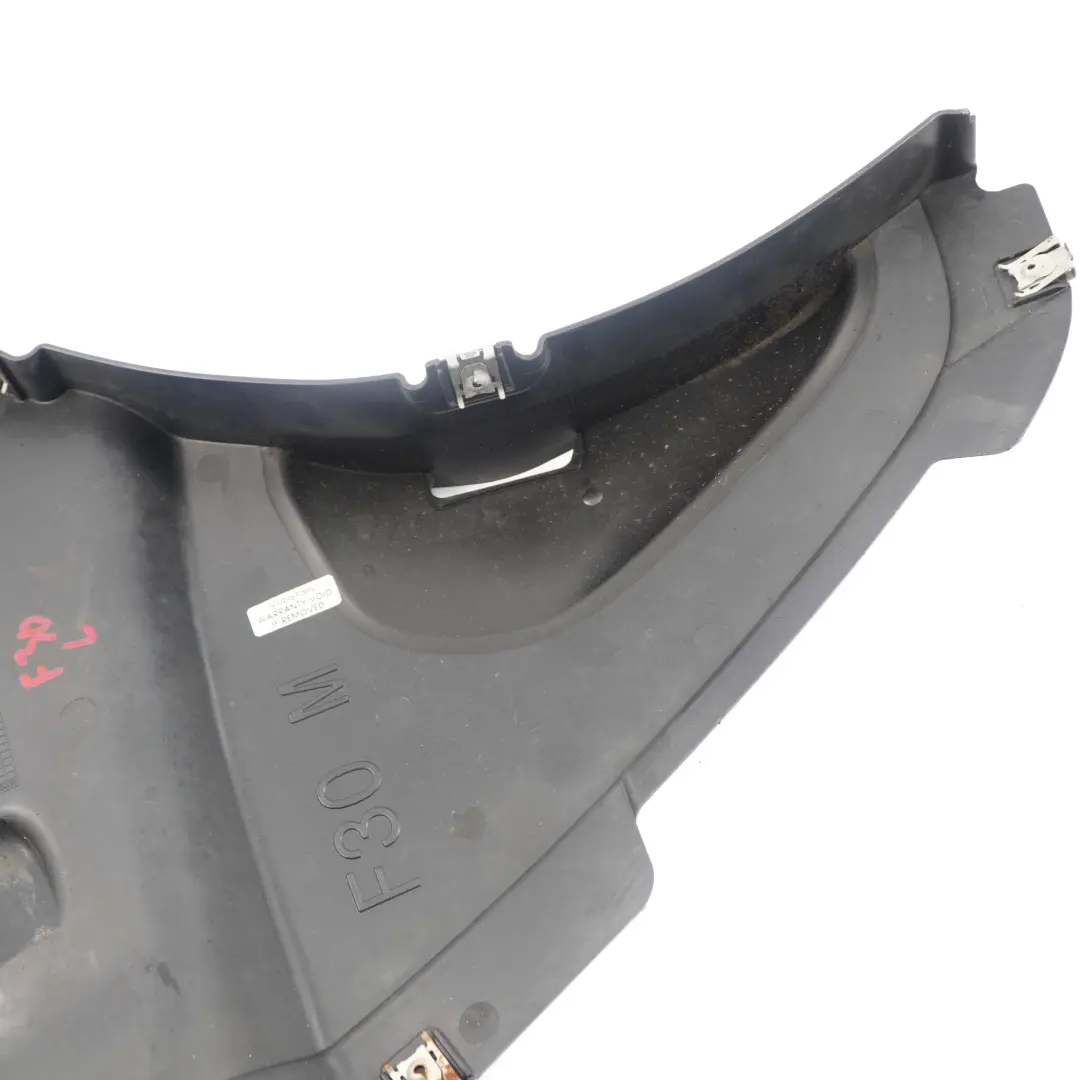 Delantero Izquierdo Tapa del Paso De Rueda Inferior para BMW F30 F31 M Sport con número de pieza 8055019 BMW F30 F31 M Sport Delantero Izquierdo Tapa del Paso De Rueda Inferior - SKU 8055019 - Número de pieza 8055019