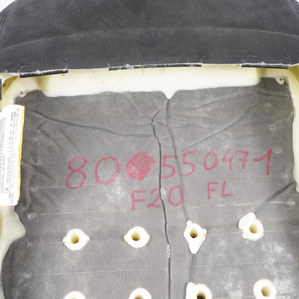  Respaldo Asiento BMW F20 F30 LCI Delantero Izquierdo N/S Funda Alcantara - SKU 8055047-1 - Número de pieza 8055047