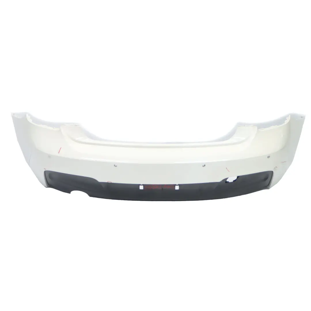 Bumper BMW F20 F21 M Sport Trim Panel PDC Alpinweiss White 3 - 300 to Rear with Part number 8055067 Rear Bumper BMW F20 F21 M Sport Trim Panel PDC Alpinweiss White 3 - 300 - SKU 8055067-AW3 - Part number 8055067