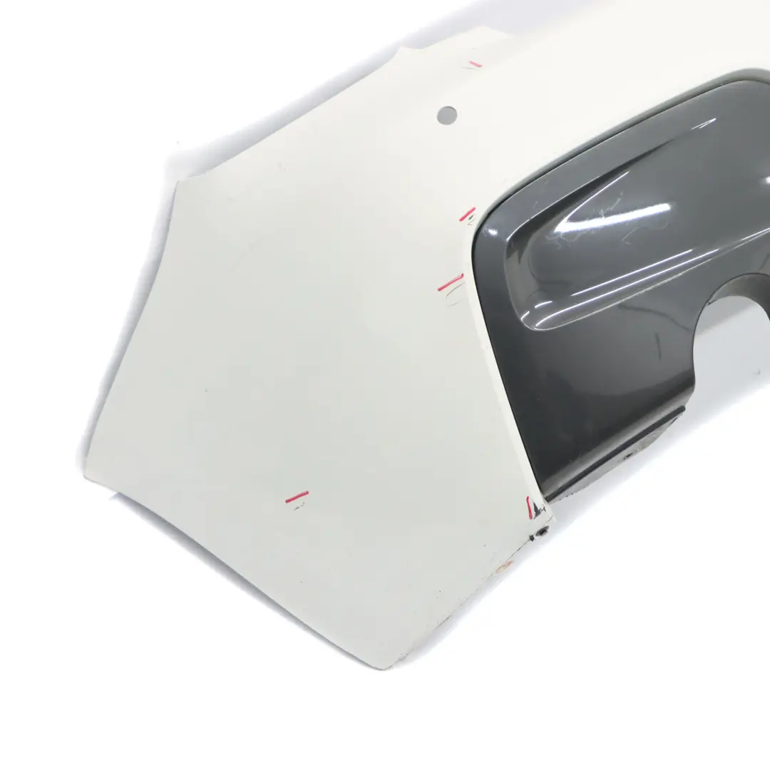 Bumper BMW F20 F21 M Sport Trim Panel PDC Alpinweiss White 3 - 300 to Rear with Part number 8055067 Rear Bumper BMW F20 F21 M Sport Trim Panel PDC Alpinweiss White 3 - 300 - SKU 8055067-AW3 - Part number 8055067