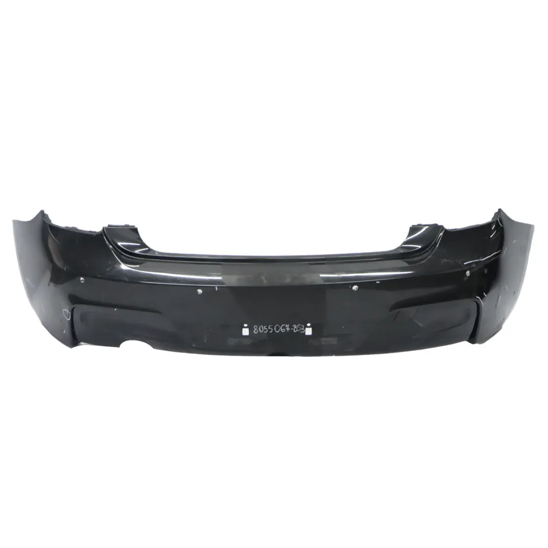 Bumper Trim Panel Black Sapphire Metallic - 475 to BMW F20 F21 M Sport Rear with Part number 8055067 BMW F20 F21 M Sport Rear Bumper Trim Panel Black Sapphire Metallic - 475 - SKU 8055067-BS3 - Part number 8055067