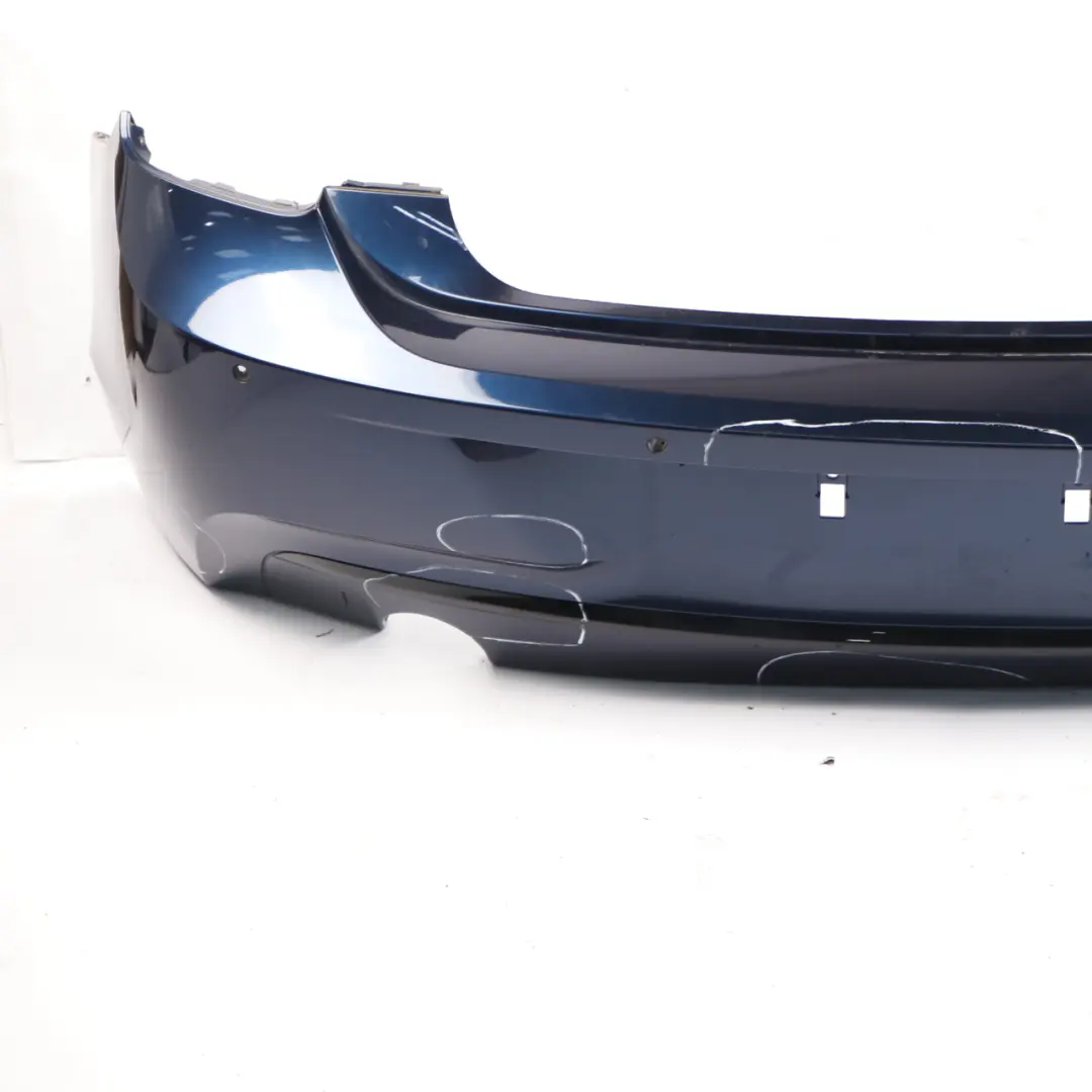 Bumper M Sport Trim Panel Tiefseeblau Deep Sea Blue - A76 to BMW F20 F21 Rear with Part number 8055067 BMW F20 F21 Rear Bumper M Sport Trim Panel Tiefseeblau Deep Sea Blue - A76 - SKU 8055067-DSB - Part number 8055067