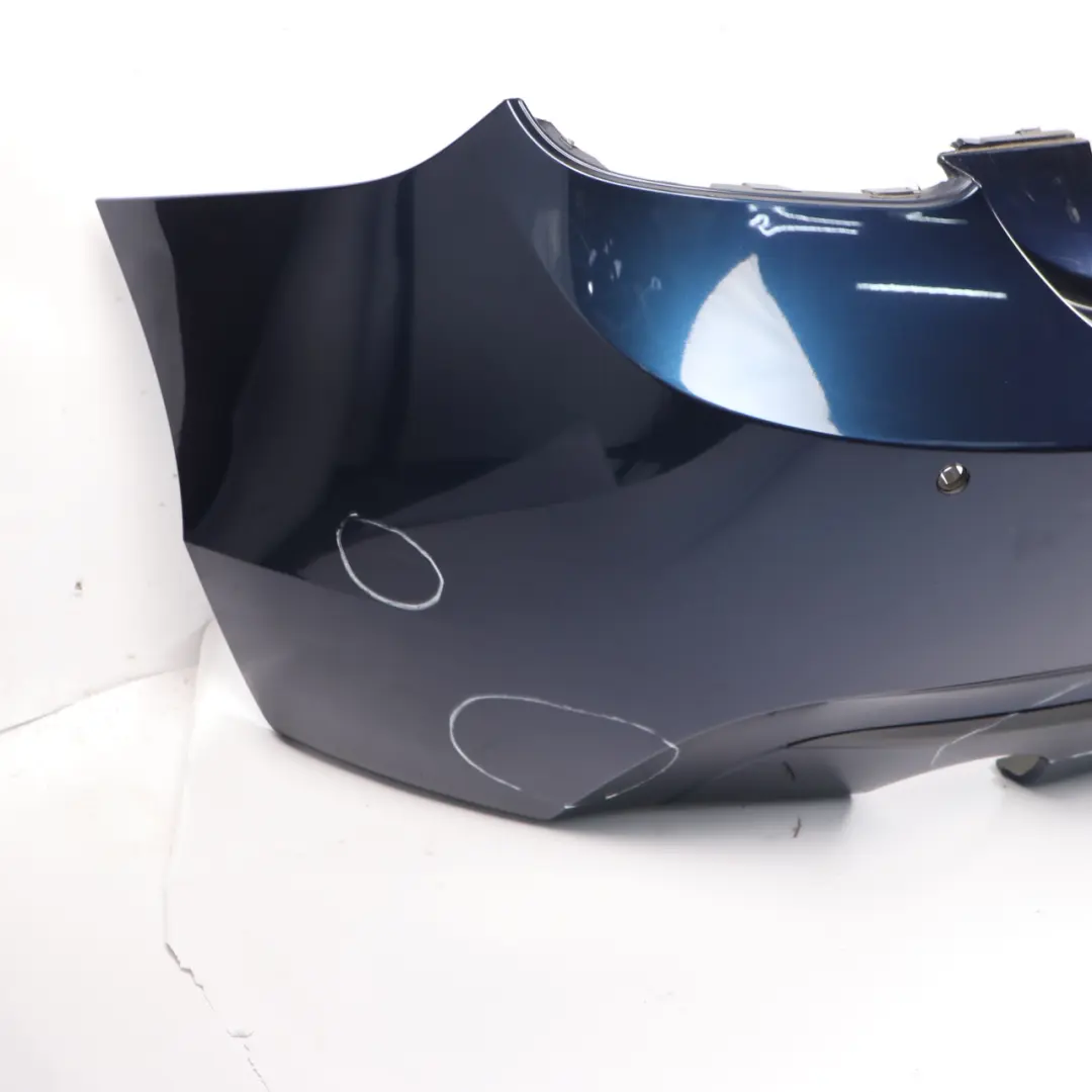 Bumper M Sport Trim Panel Tiefseeblau Deep Sea Blue - A76 to BMW F20 F21 Rear with Part number 8055067 BMW F20 F21 Rear Bumper M Sport Trim Panel Tiefseeblau Deep Sea Blue - A76 - SKU 8055067-DSB - Part number 8055067