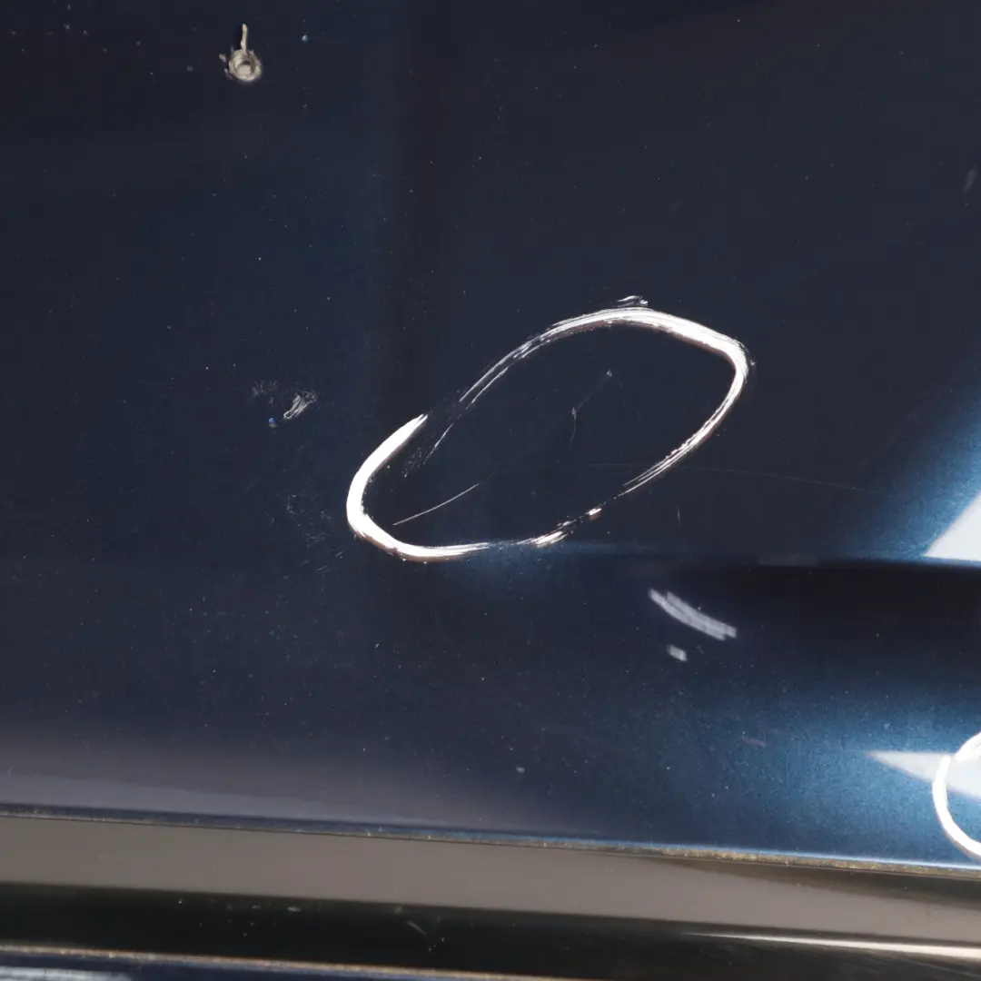 BMW F20 F21 Rear Bumper M Sport Trim Panel Tiefseeblau Deep Sea Blue - A76 - SKU 8055067-DSB - Part number 8055067