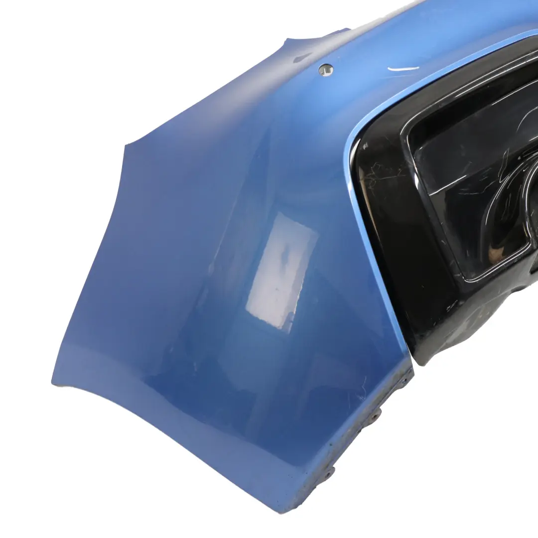 BMW F20 F21 M Sport Rear Bumper Trim Panel Estorilblau Estoril Blue - B45 - SKU 8055067-EB2 - Part number 8055067