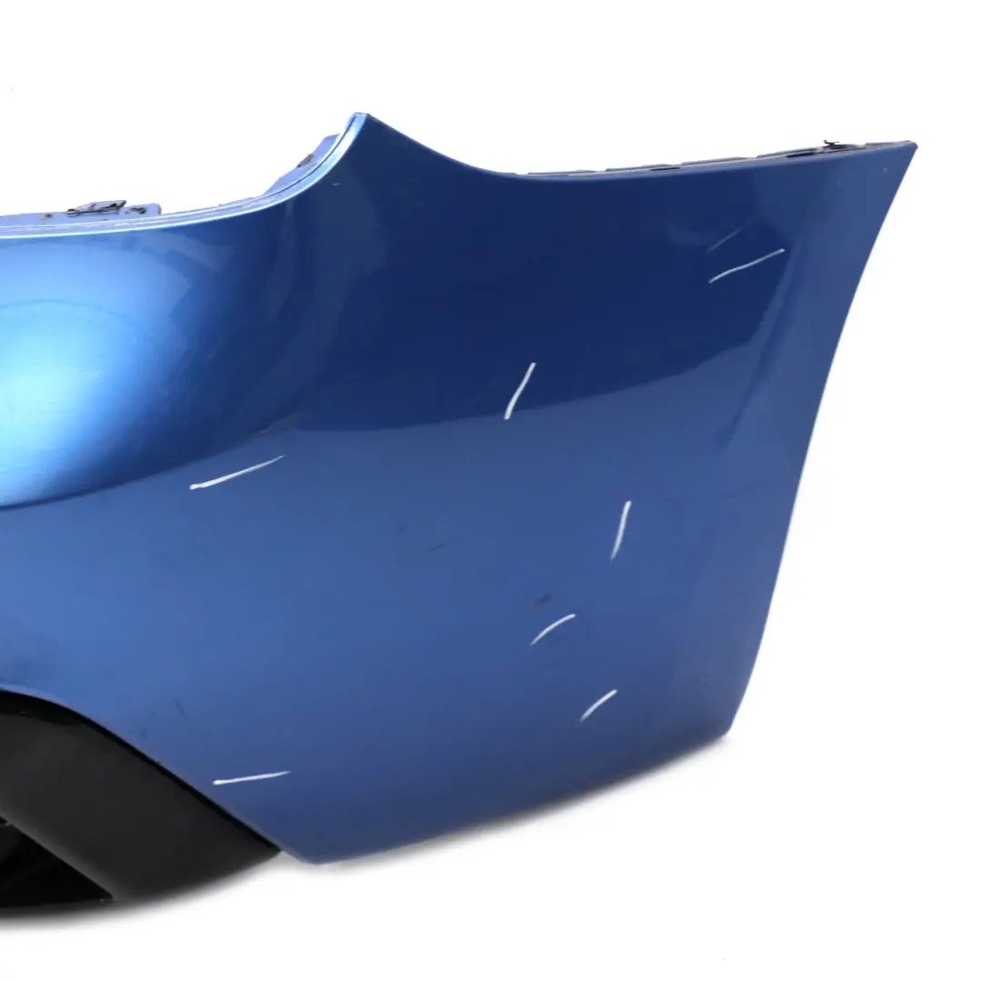 BMW F20 F21 M Sport Rear Bumper Trim Panel Estorilblau Estoril Blue - B45 - SKU 8055067-EB2 - Part number 8055067