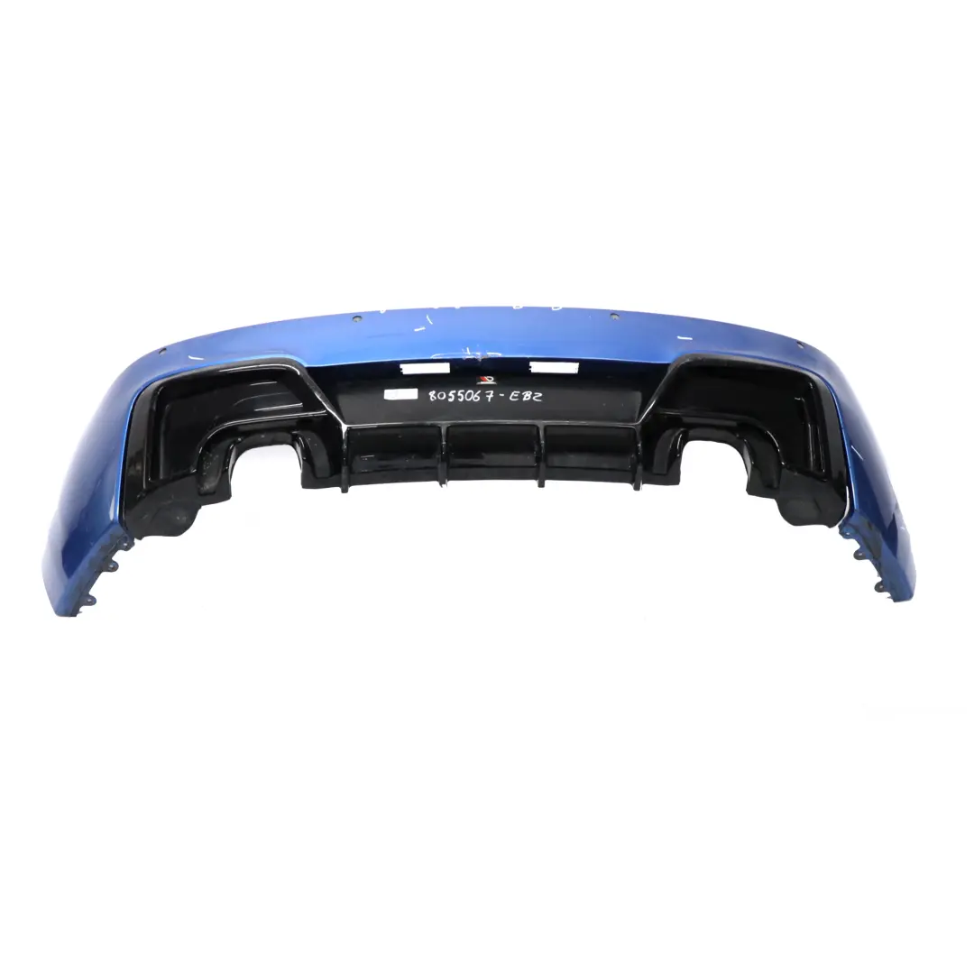 Bumper Trim Panel Estorilblau Estoril Blue - B45 to BMW F20 F21 M Sport Rear with Part number 8055067 BMW F20 F21 M Sport Rear Bumper Trim Panel Estorilblau Estoril Blue - B45 - SKU 8055067-EB2 - Part number 8055067