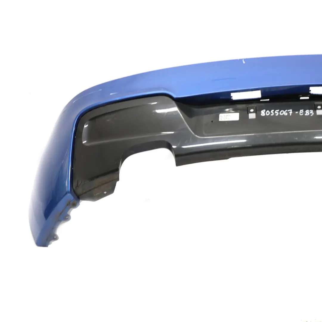 Bumper Trim Panel Estorilblau Estoril Blue - B45 to BMW F20 F21 M Sport Rear with Part number 8055067 BMW F20 F21 M Sport Rear Bumper Trim Panel Estorilblau Estoril Blue - B45 - SKU 8055067-EB3 - Part number 8055067