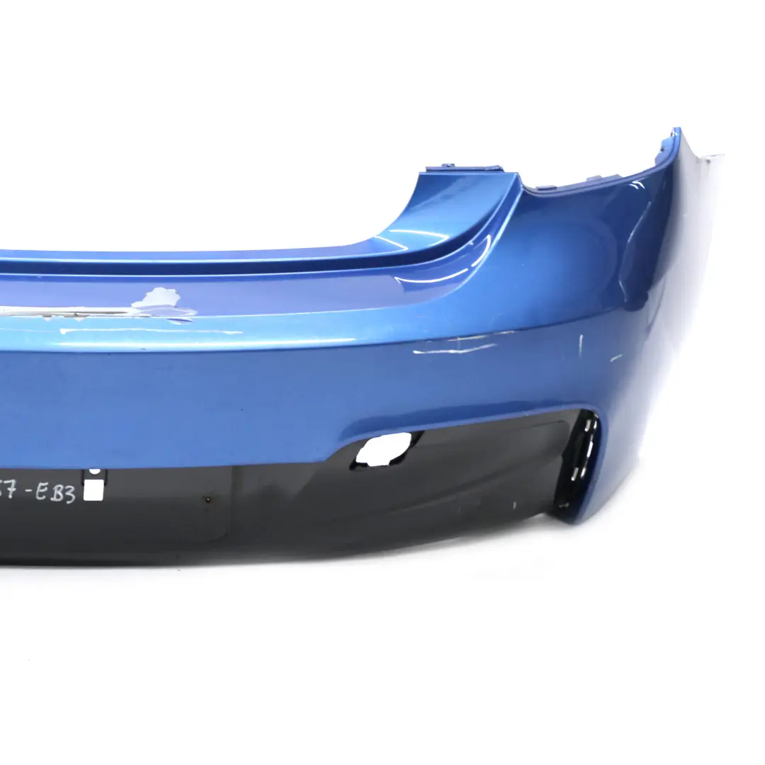 BMW F20 F21 M Sport Rear Bumper Trim Panel Estorilblau Estoril Blue - B45 - SKU 8055067-EB3 - Part number 8055067