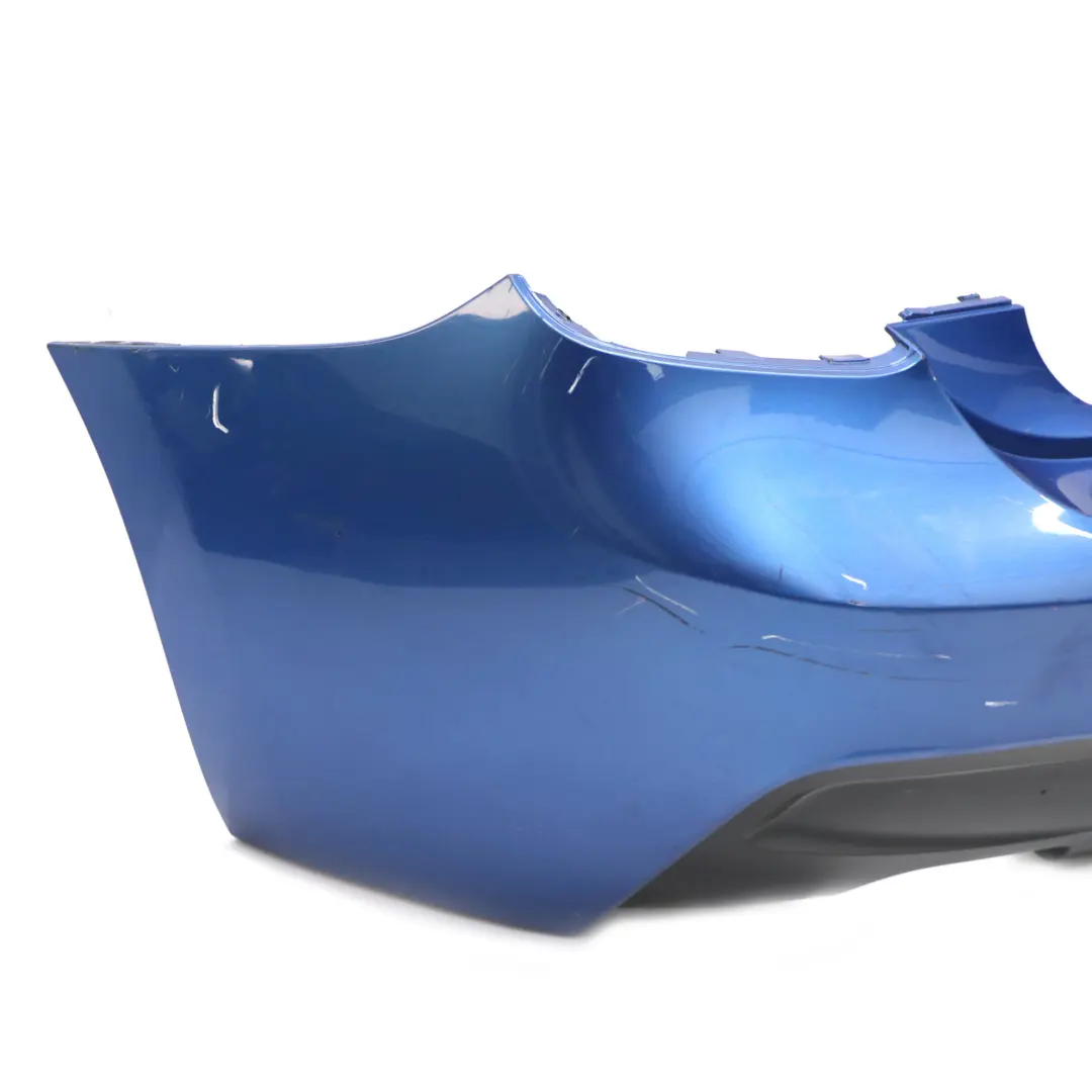 BMW F20 F21 M Sport Rear Bumper Trim Panel Estorilblau Estoril Blue - B45 - SKU 8055067-EB3 - Part number 8055067