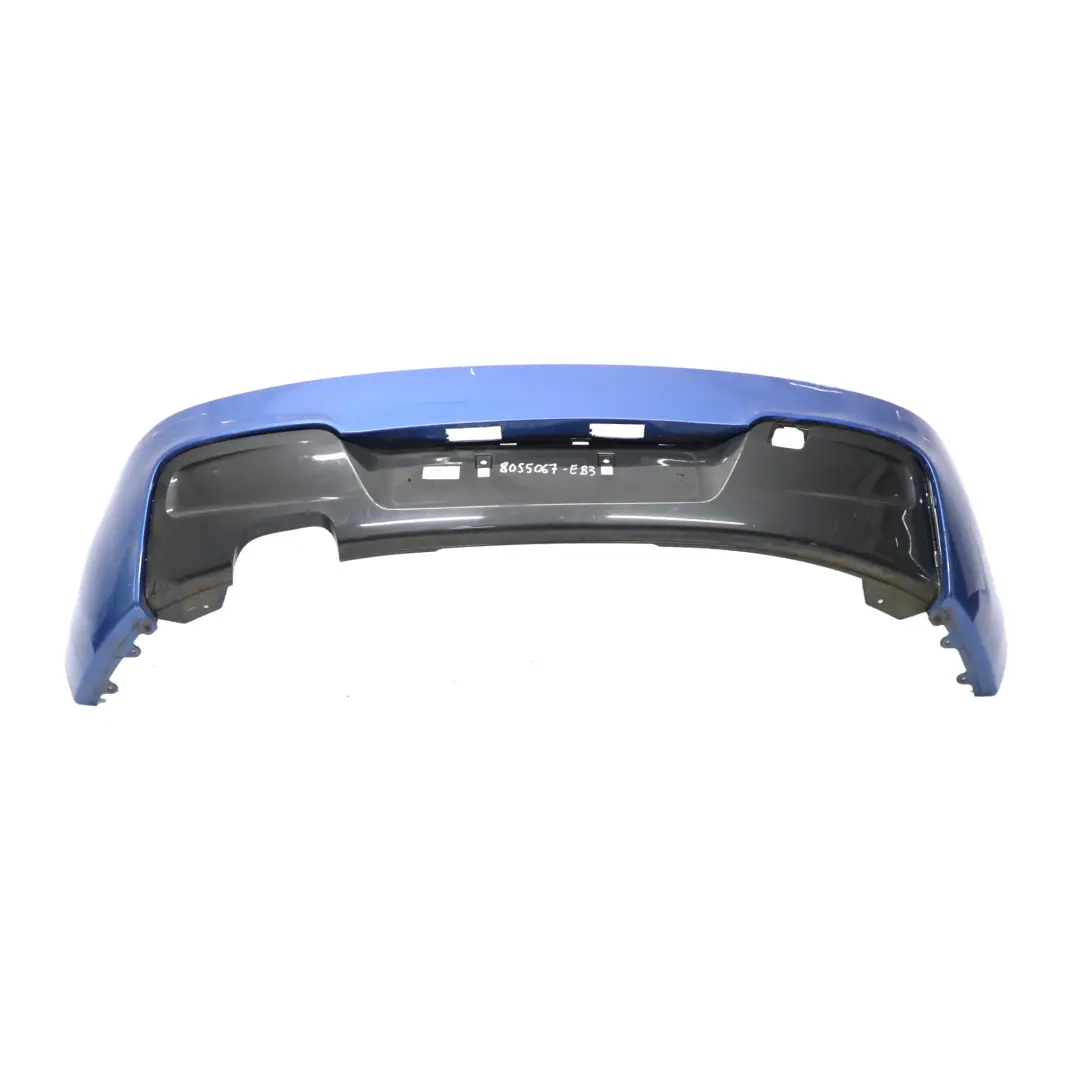 BMW F20 F21 M Sport Rear Bumper Trim Panel Estorilblau Estoril Blue - B45 - SKU 8055067-EB3 - Part number 8055067