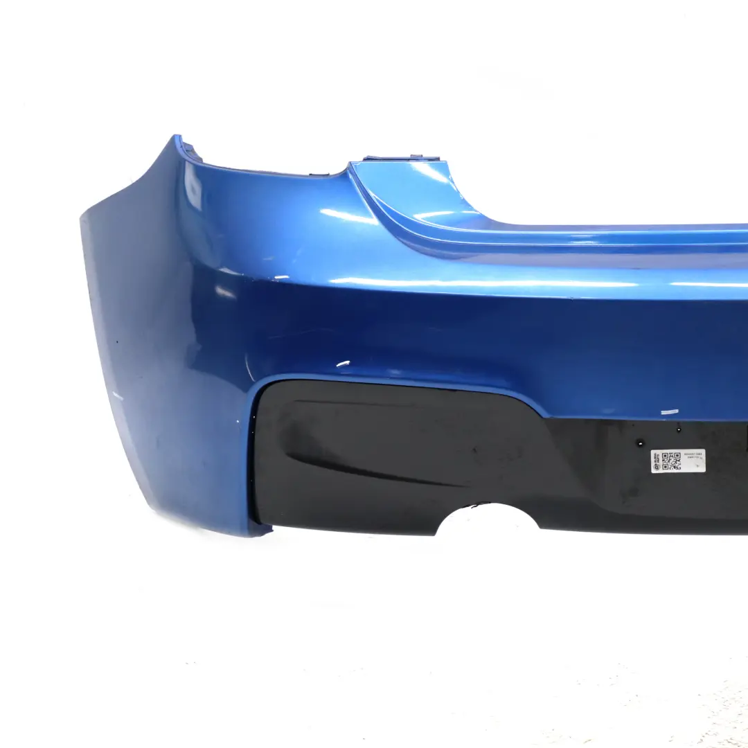 BMW F20 F21 M Sport Rear Bumper Trim Panel Estorilblau Estoril Blue - B45 - SKU 8055067-EB4 - Part number 8055067