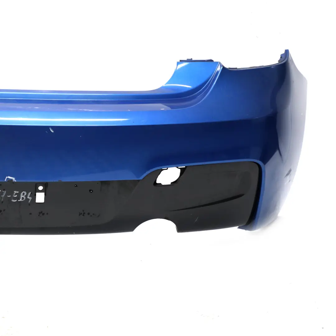 BMW F20 F21 M Sport Rear Bumper Trim Panel Estorilblau Estoril Blue - B45 - SKU 8055067-EB4 - Part number 8055067
