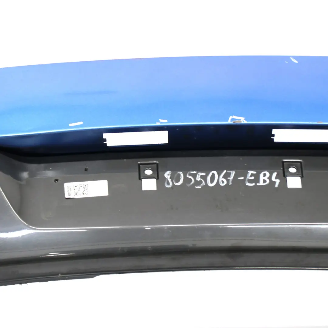 BMW F20 F21 M Sport Rear Bumper Trim Panel Estorilblau Estoril Blue - B45 - SKU 8055067-EB4 - Part number 8055067