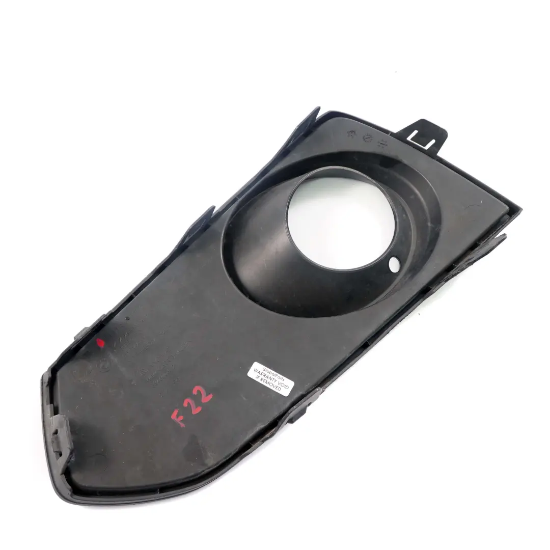  Grille pare chocs avant BMW F22 F23 M Sport Cache latéral Feu brouillard droit - SKU 8055320 - Numéro de pièce 8055320