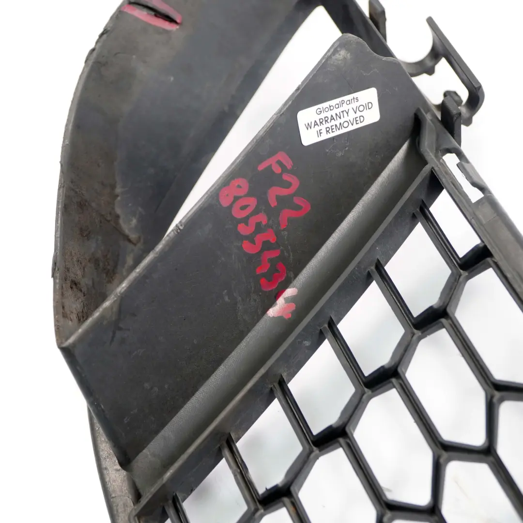  Stoßstange Vorne Gitter BMW F22 F23 Ziergitter Lufteintritt Mitte - SKU 8055434 - Teilenummer 8055434