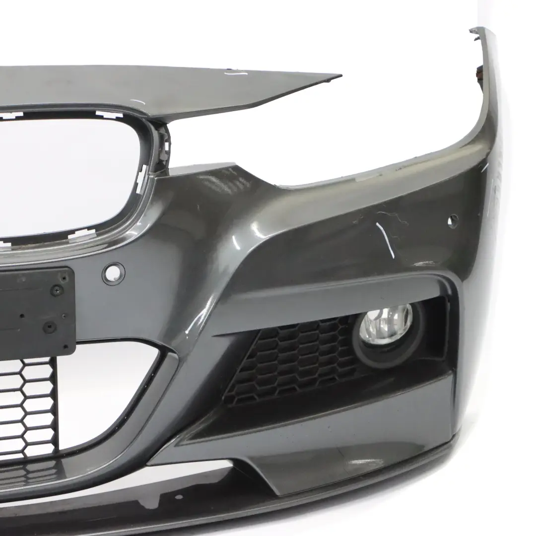 Front Bumper M Sport Trim Panel Mineralgrau Grey - B39 to BMW F30 F31 with Part number 8055820 BMW F30 F31 Front Bumper M Sport Trim Panel Mineralgrau Grey - B39 - SKU 8055820-MG - Part number 8055820