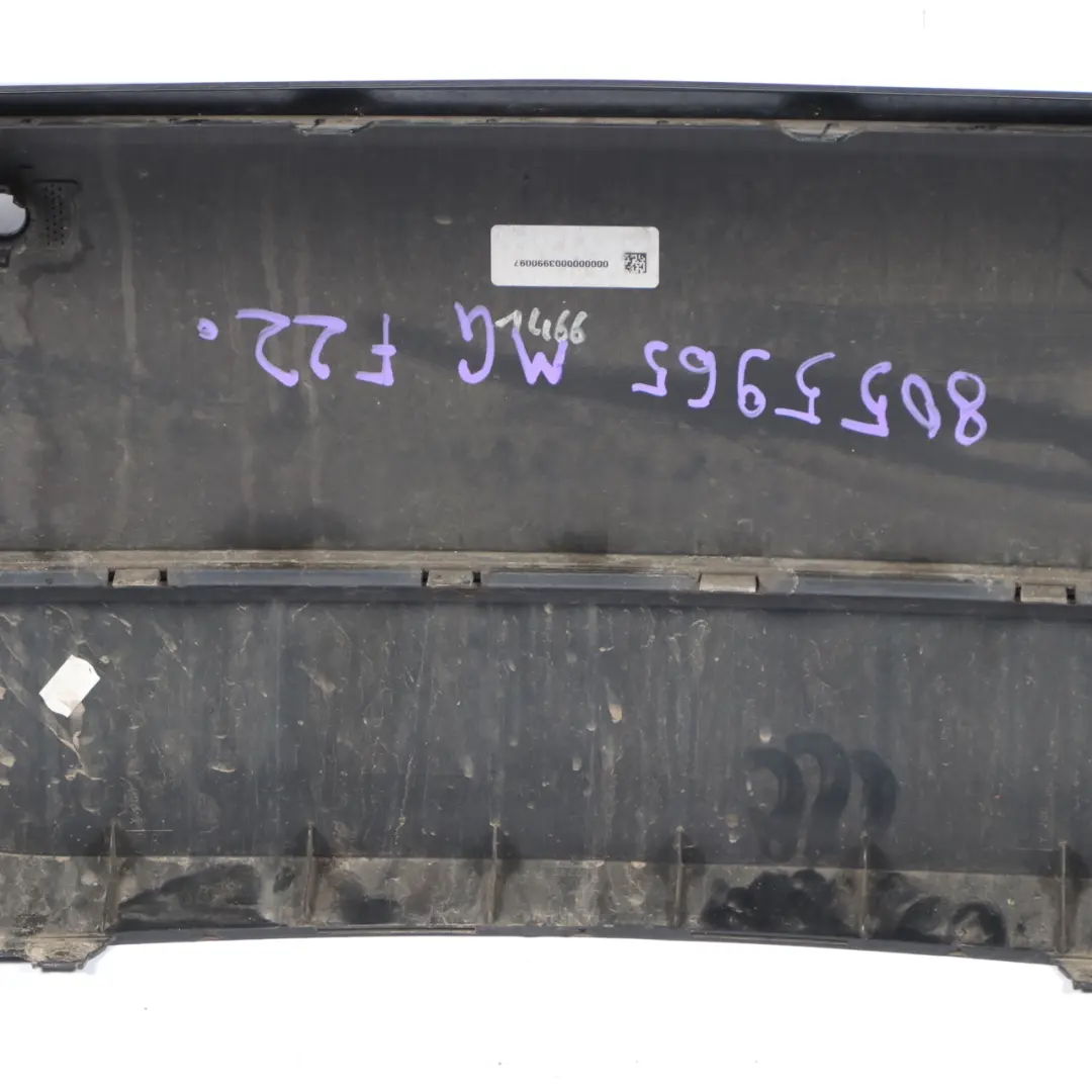 Bumper Rear Trim Panel M Sport Mineralgrau Grey Metallic - B39 to BMW F22 F23 with Part number 8055965 BMW F22 F23 Bumper Rear Trim Panel M Sport Mineralgrau Grey Metallic - B39 - SKU 8055965-MG - Part number 8055965