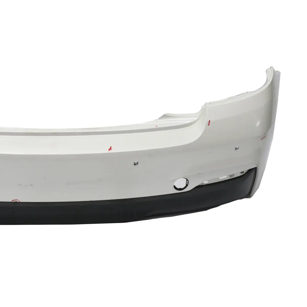 BMW F22 F23 Bumper Rear Trim Panel M Sport Mineralweiss Mineral White - A96 - SKU 8055965-MW - Part number 8055965