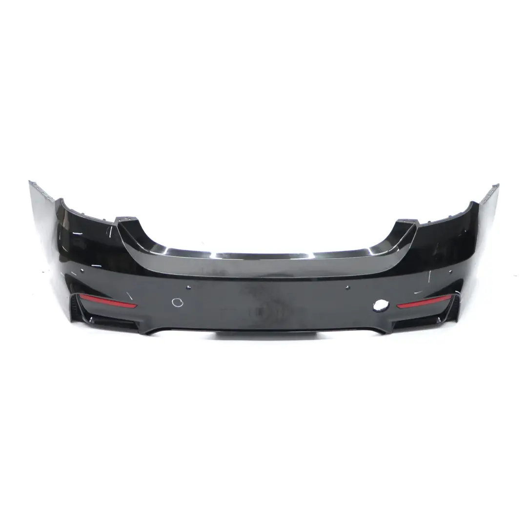 Complete Rear Bumper PDC Black Sapphire - 475 to BMW F82 F83 M4 with Part number 8056223 BMW F82 F83 M4 Complete Rear Bumper PDC Black Sapphire - 475 - SKU 8056223-BS - Part number 8056223